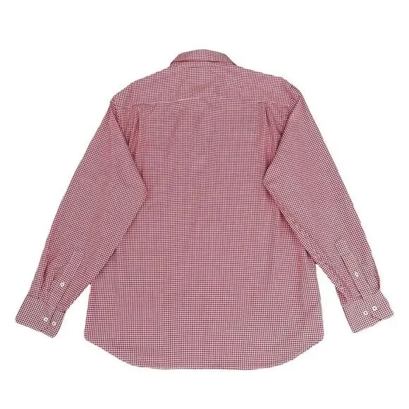 🔃Southern Tide Men’s Red Plaid Long Sleeve Button Down Dress Shirt - Picture 2 of 7